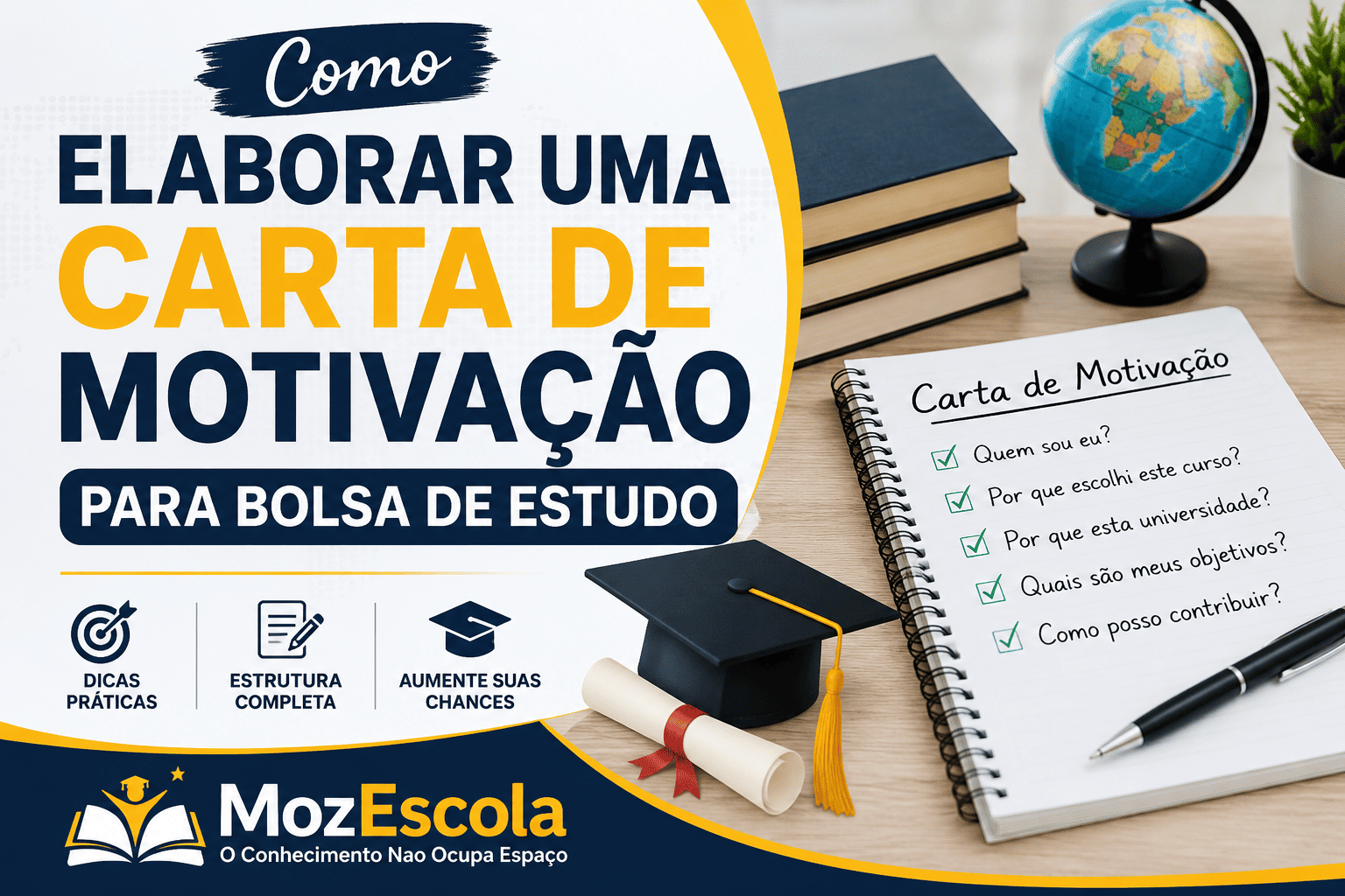Como Elaborar uma Carta de Motivação para Bolsa de Estudo