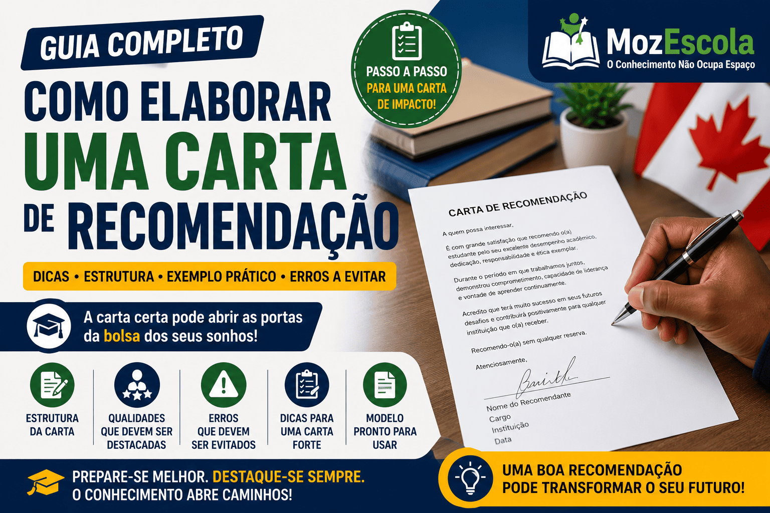 Como Elaborar uma Carta de Recomendação para Bolsas de Estudo