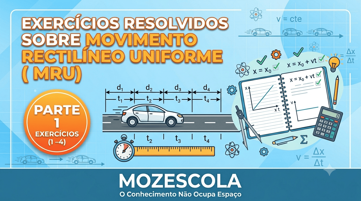 Exercícios Resolvidos Sobre Movimento Rectilíneo Uniforme (MRU)