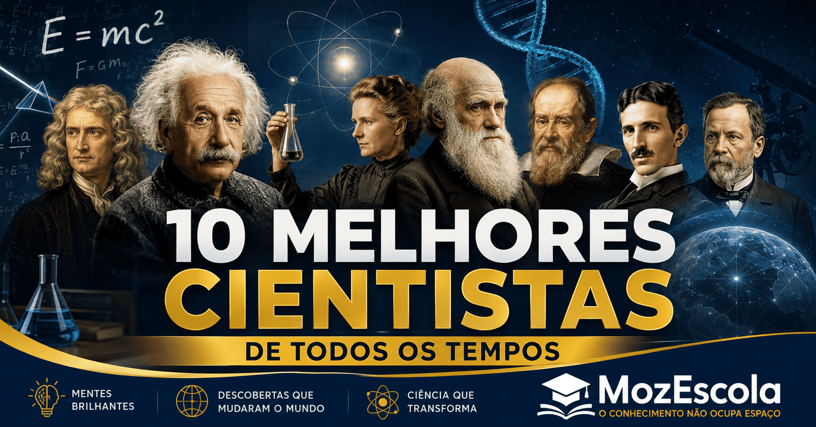 10 Melhores Cientistas de Todos os Tempos
